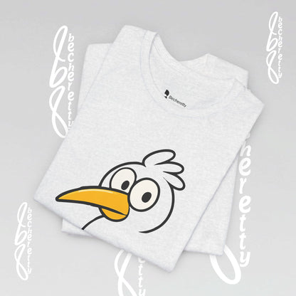 Artistic Minimalist Graphic Becheretty T-shirt - Inspired by a child's drawing - Every Mind Can Fly - Celebrating Neurodiversity.