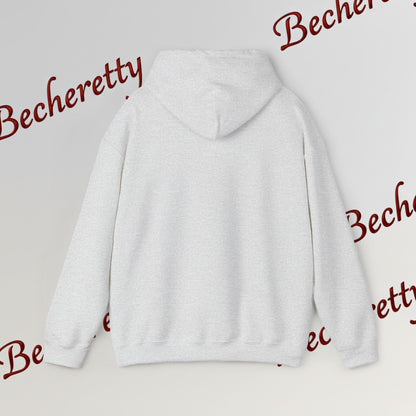 Artistic Soccer Ball Hoodie — Red, White & Blue Flying Soccer Graphic Art Becheretty - Ideal for Soccer Lovers