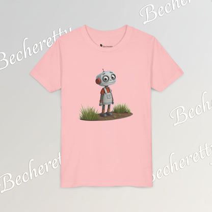 Youth T-Shirt short sleeve "Funny Robot Gaze" Graphic Becheretty - Casual Wear - Unique Kids Apparel