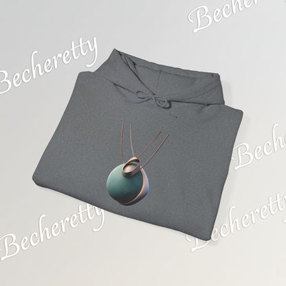 Abstract 3D Geometric Necklace Hoodie - Art Graphic Becheretty - Unisex, Original Gift for Friends