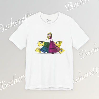 Becheretty "Avant-Garde Muse" Abstract Graphic Tee - Perfect for art lovers and trendsetters