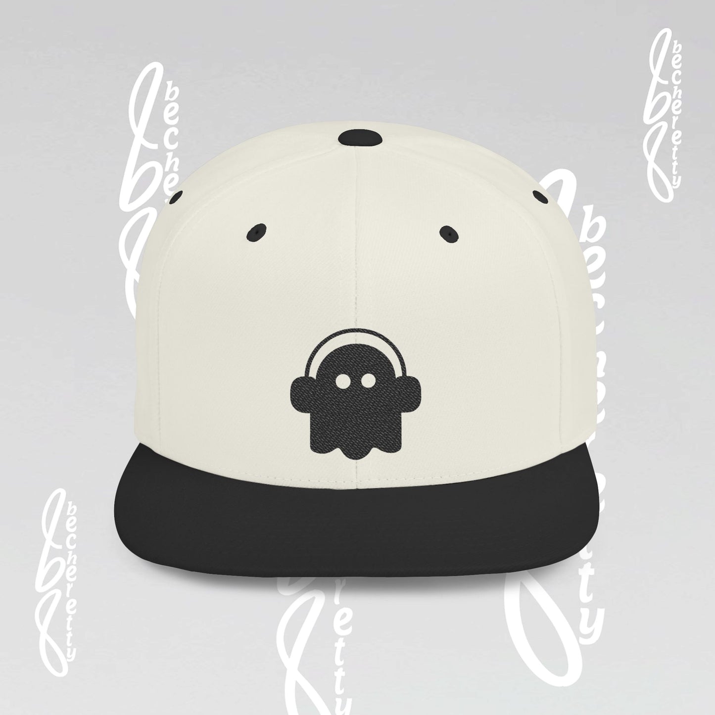 Stylish Flat Bill Snapback Hat with Embroidered Design Becheretty