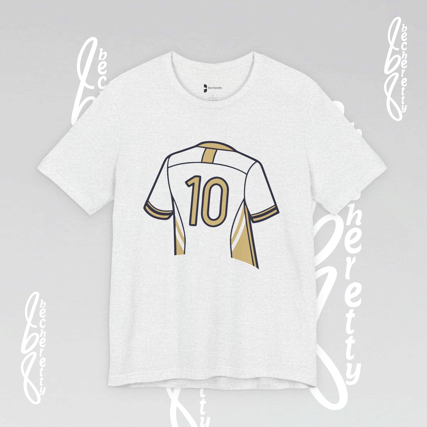 Soccer T-Shirt Number 10 Unisex - Graphic Becheretty - Game Day - Casual wear - Gift for Soccer Lovers