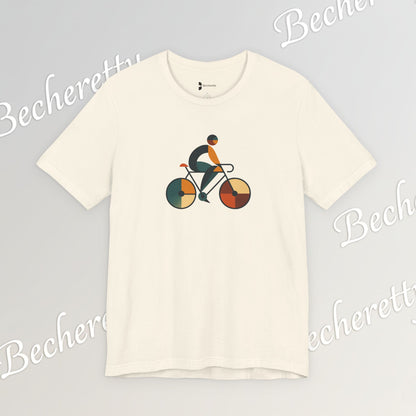 Modern Minimalist Bike Graphic Tee - Becheretty - Artistic Everyday wear, Unique gift