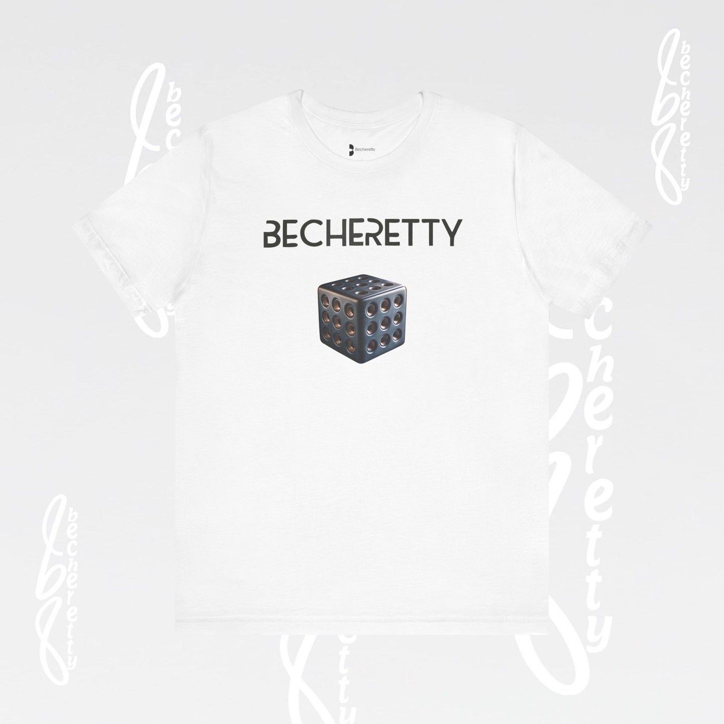 Becheretty Cube T-Shirt – Minimalist Geometric Graphic Art Expression - Casual wear - Gamers Gift