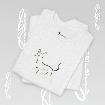 Chihuahua T-Shirt Unisex - Minimalist Art Graphic Becheretty - Trendy Tee - Casual Wear