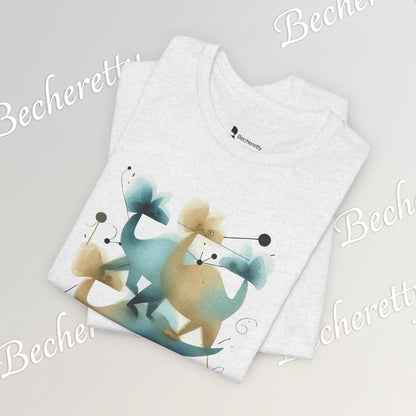 Abstract Balance "Dino"  Modern Graphic T-Shirt - Art Graphic Becheretty - Original abstract Illustration