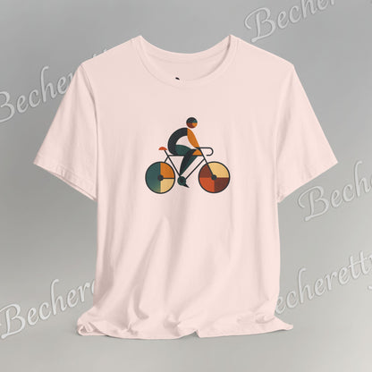 Modern Minimalist Bike Graphic Tee - Becheretty - Artistic Everyday wear, Unique gift