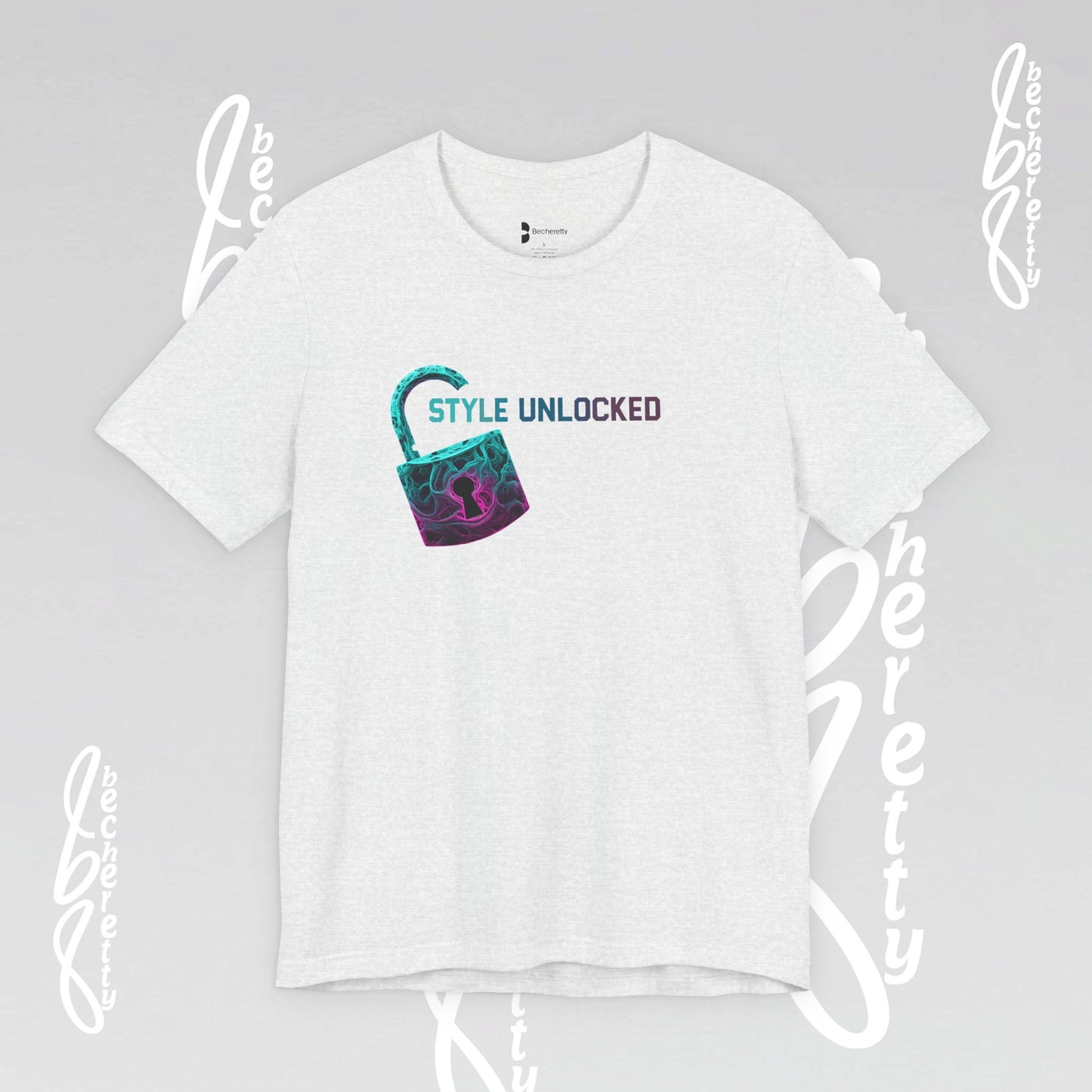Unlock Your Style Tee - Trendy Short Sleeve Becheretty T-shirt - Casual Wear, Graphic Tee for Gamers, Gift for All Occasions