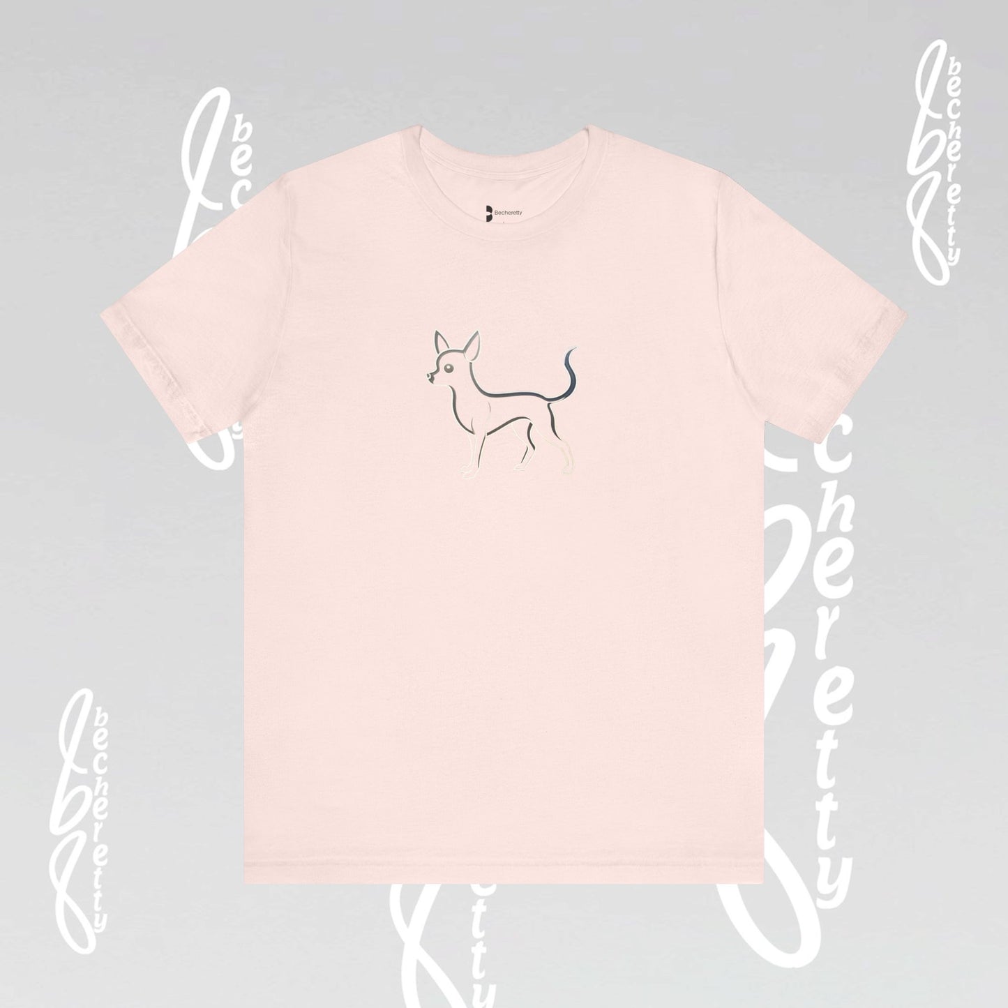 Pet Lovers "Chihuahua" T-Shirt Unisex -  Art Graphic Minimalist Becheretty - Wearable Art Apparel - Casual Wear