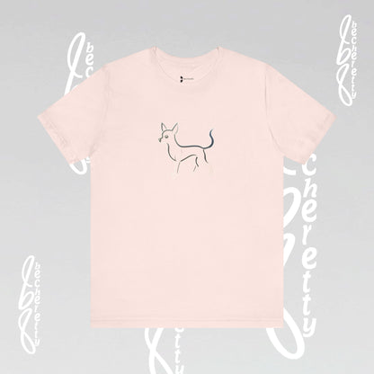 Pet Lovers "Chihuahua" T-Shirt Unisex -  Art Graphic Minimalist Becheretty - Wearable Art Apparel - Casual Wear