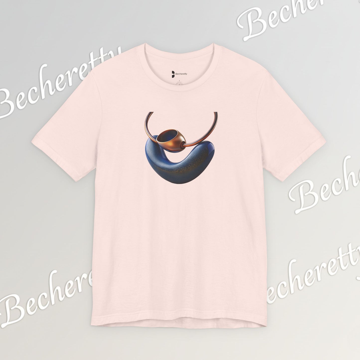 Necklace - Artistic design - T-Shirt short sleeve Becheretty- Fashion Casual Wear - Ideal Gift for Women