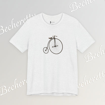 Penny-Farthing Vintage Bicycle Tee - Graphic Minimalist Tee Becheretty - Perfect T-Shirt for Cycling Enthusiasts, Casual wear