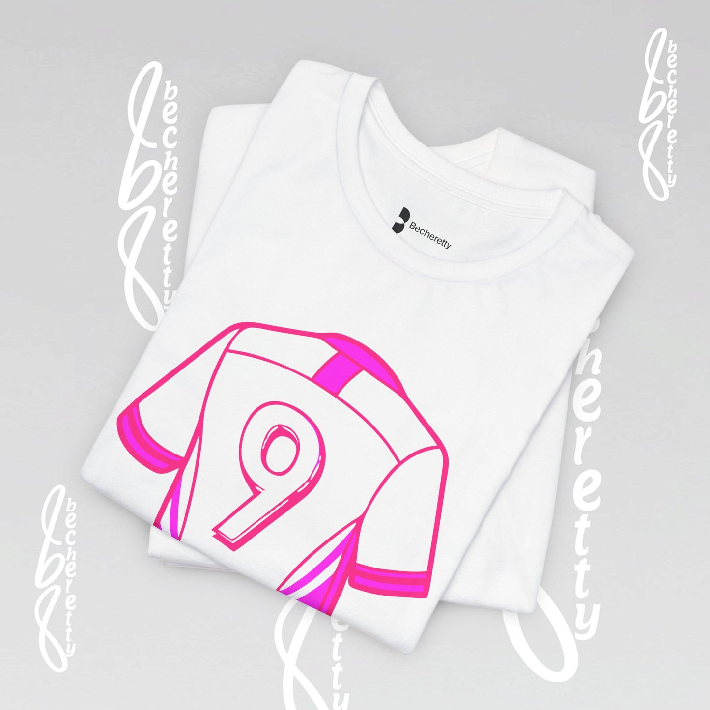 T-Shirt Number 9 - GOAL- Art Graphic Becheretty - Perfect Gift for Soccer Lovers - Casual Wear