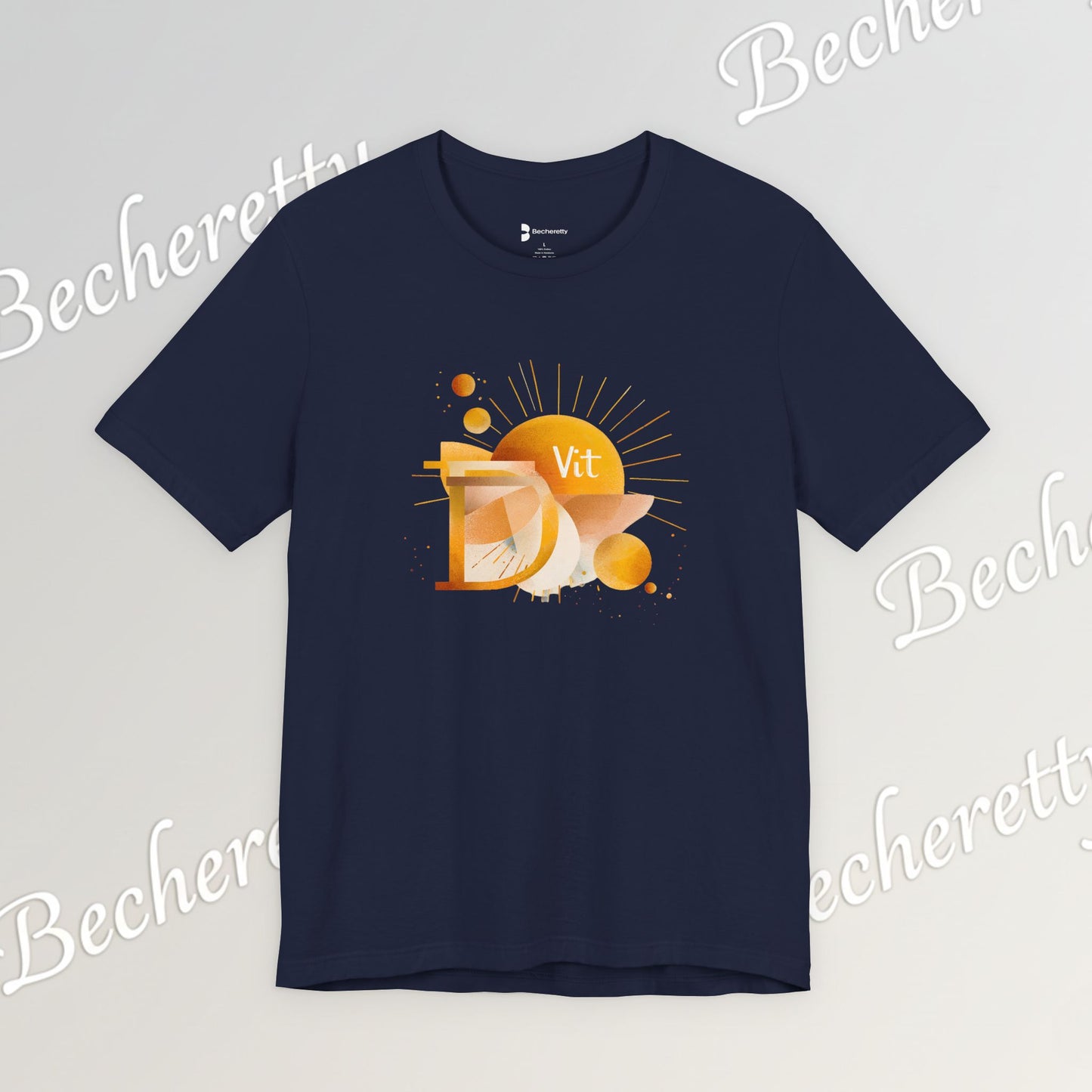 Golden Source Tee "Vit.D" A statement piece from Becheretty that symbolizes vitality, optimism, and inner shine.