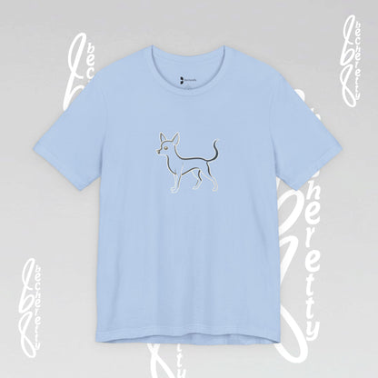 Pet Lovers "Chihuahua" T-Shirt Unisex -  Art Graphic Minimalist Becheretty - Wearable Art Apparel - Casual Wear