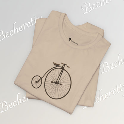Penny-Farthing Vintage Bicycle Tee - Graphic Minimalist Tee Becheretty - Perfect T-Shirt for Cycling Enthusiasts, Casual wear