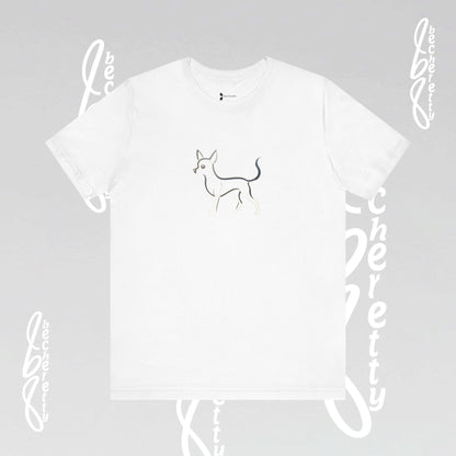 Chihuahua T-Shirt Unisex - Minimalist Art Graphic Becheretty - Trendy Tee - Casual Wear