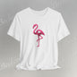 Flamingo T-Shirt - Artistic Graphic Minimalist Becheretty - Fun Casual Wear for Everyday Style