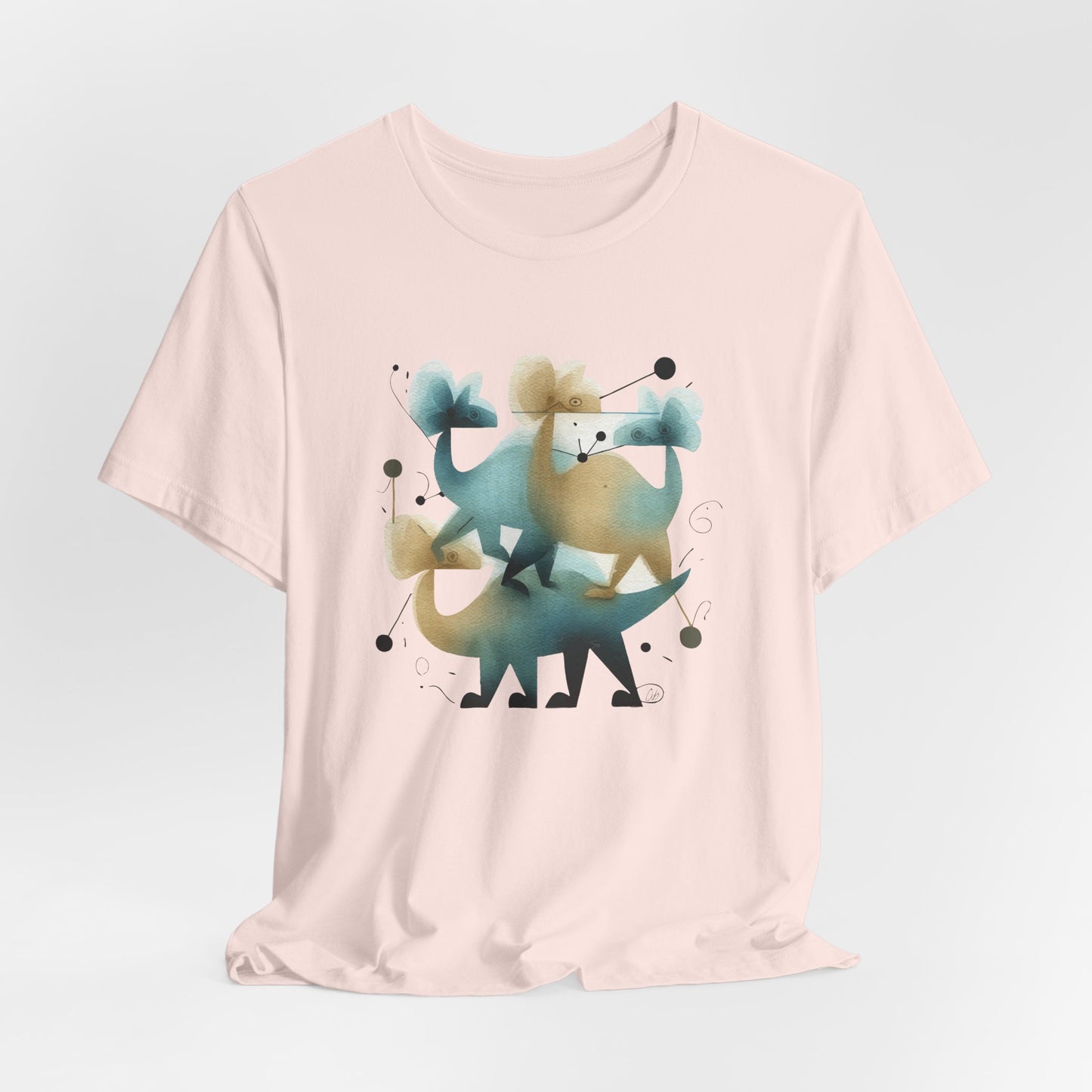 Abstract Balance "Dino"  Modern Graphic T-Shirt - Art Graphic Becheretty - Original abstract Illustration