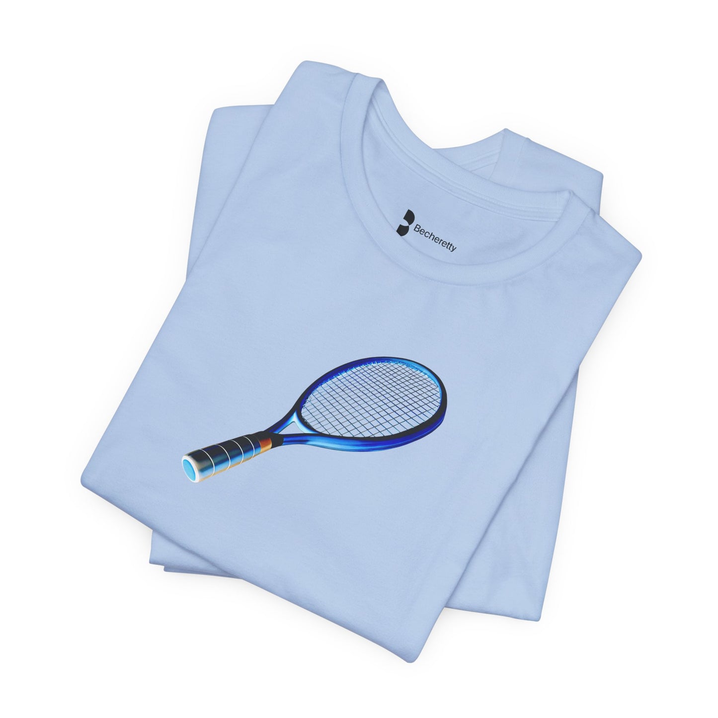 Vintage Tennis Racket - Art Graphic T'Shirt Becheretty - Tennis Enthusiasts - Casual Wear