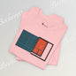 Minimalist Window Sunset T‑Shirt — Modern Geometric Home Vibe Tee - Art Graphic Becheretty