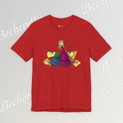 Becheretty "Avant-Garde Muse" Abstract Graphic Tee - Perfect for art lovers and trendsetters