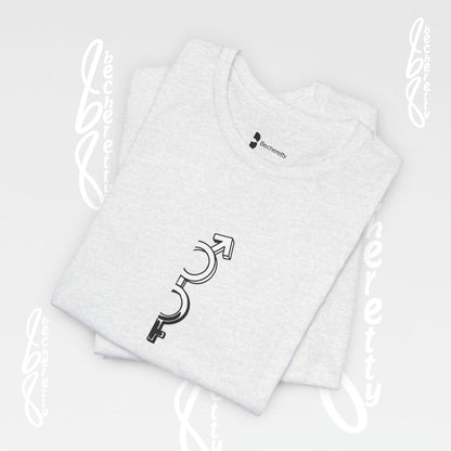 Minimalist Graphic Design Becheretty - Unisex Short Sleeves - Casual - Pixels Void Line