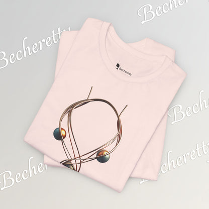 Art Graphic  Necklace "Mystic Orb" Minimalist Tee Becheretty - Wearable Art work - Unique design