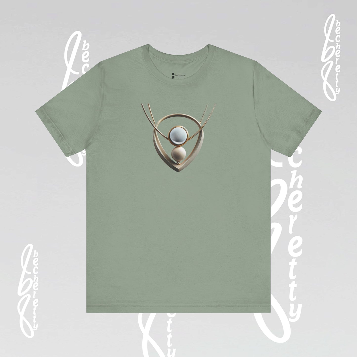 Artistic Necklace - Graphic Tee Becheretty – Unique Design - Casual wear - Women's Perfect Gift
