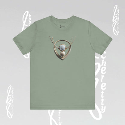 Artistic Necklace - Graphic Tee Becheretty – Unique Design - Casual wear - Women's Perfect Gift