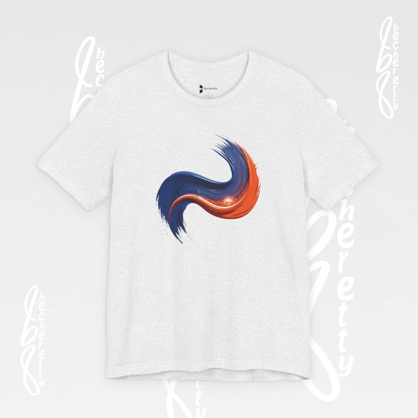 Graphic Abstract Colorful Brushstroke Tee - Art Minimalist Becheretty - Casual Wear - Authentic Apparel