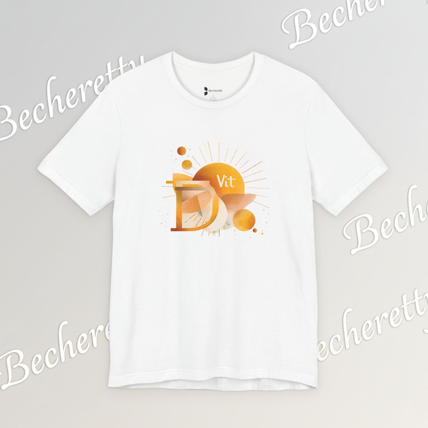 Golden Source Tee "Vit.D" A statement piece from Becheretty that symbolizes vitality, optimism, and inner shine.