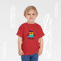 Toddler Tee – Cute Cartoon Abstract - Becheretty Minimalist Art Graphic - Colorful Playful Character T-Shirt