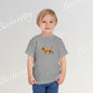 Cut Artistic "Golden Cat" Graphic Becheretty - Toddler Tee - Perfect for everyday wear with an artistic edge.