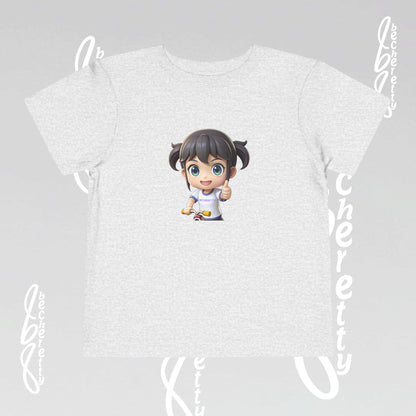 Toddler T-Shirt Cute Graphic Character Becheretty - Playful Toddler Wear - Summer Top