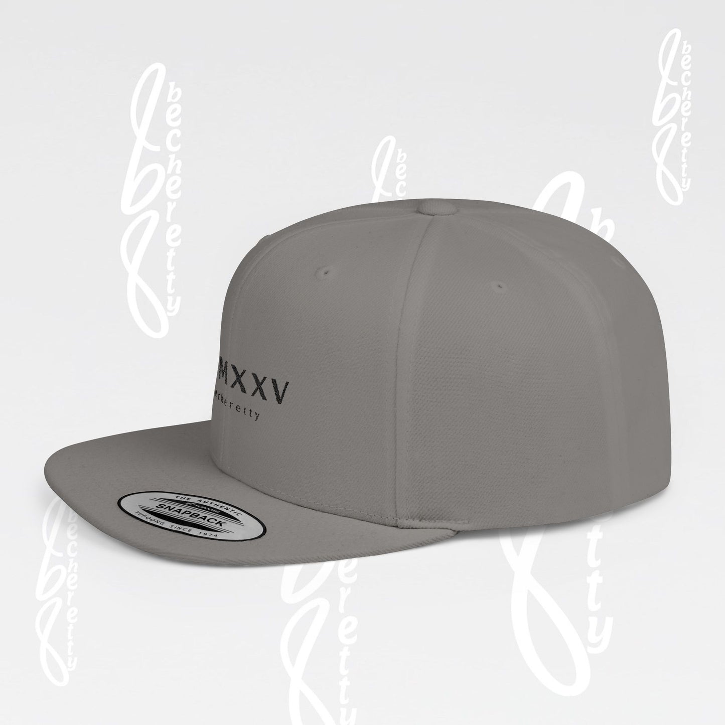 Snapback Cap Baseball - Becheretty MMXXV Graphic Art Minimalist