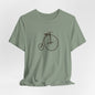 Penny-Farthing Vintage Bicycle Tee - Graphic Minimalist Tee Becheretty - Perfect T-Shirt for Cycling Enthusiasts, Casual wear