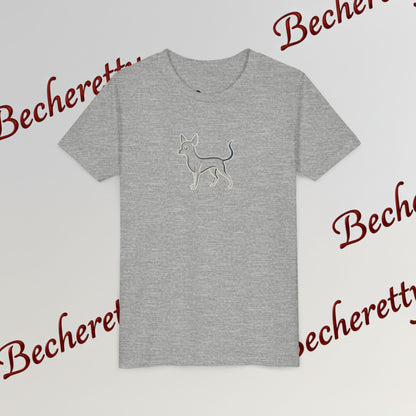 Youth T'Shirt - Graphic Chihuahua - Minimalist Art Becheretty