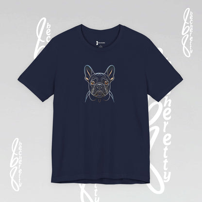 Dog Lovers Tee "Frenchie" Art Graphic Becheretty - Special gift for French Bulldog owners - Casual Wear