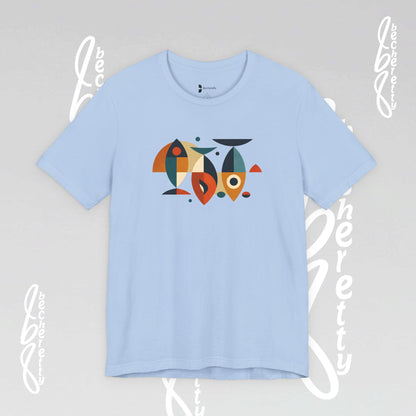 Abstract Harmony Tee Becheretty - Casual Wear, Gift for Friends, Everyday Comfort, Unique Artwork