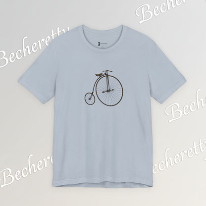 Penny-Farthing Vintage Bicycle Tee - Graphic Minimalist Tee Becheretty - Perfect T-Shirt for Cycling Enthusiasts, Casual wear