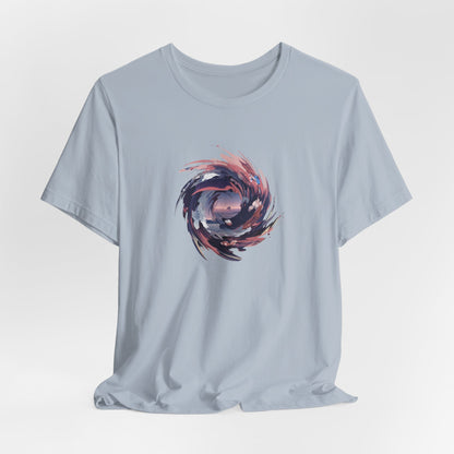 Graphic Art t-Shirt "Spiral Galaxy" - Abstract Cosmic Swirl Tee - Unique Design - Special Gift for Art Lovers