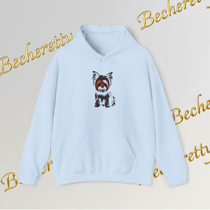 Yorkshire Hoodie- Art Graphic  Becheretty - A great gift idea for Yorkie lovers & friends.