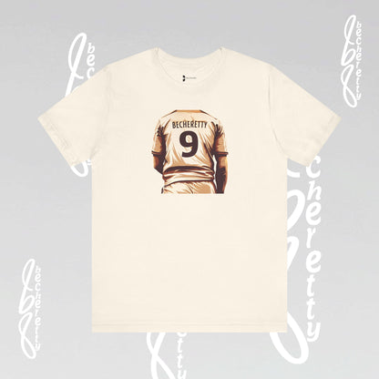 Soccer T-shirt Number 9 - Graphic Becheretty - Perfect Gift for Soccer Fans - Game Day, Casual Wear