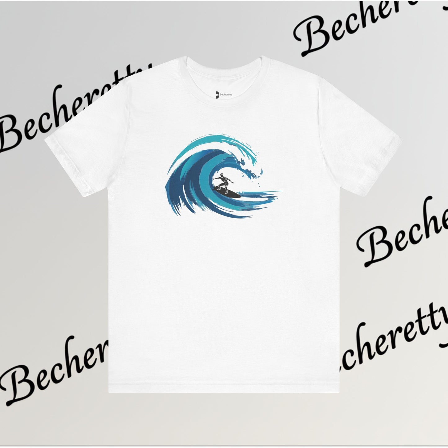 Ocean Wave Surf Tee — The Art of Surf - Graphic Minimalist Becheretty - Surfing is just painting — the ocean is the brush
