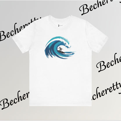 Ocean Wave Surf Tee — The Art of Surf - Graphic Minimalist Becheretty - Surfing is just painting — the ocean is the brush