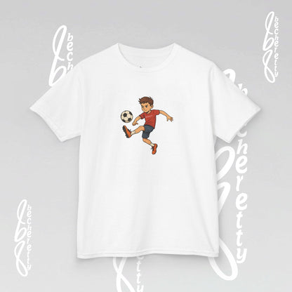 Kids Soccer Tee - Becheretty - Perfect for Sports Fans, Birthday Gifts, Team Outfits, Playdates, Summer Fun