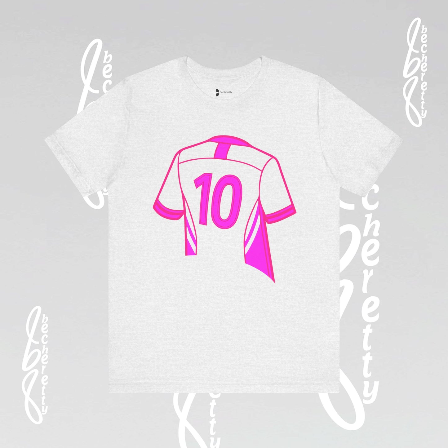 Number 10 Tee - Art Minimalist Graphic Becheretty - Game day - Casual wear - Perfect gift for sports fans.
