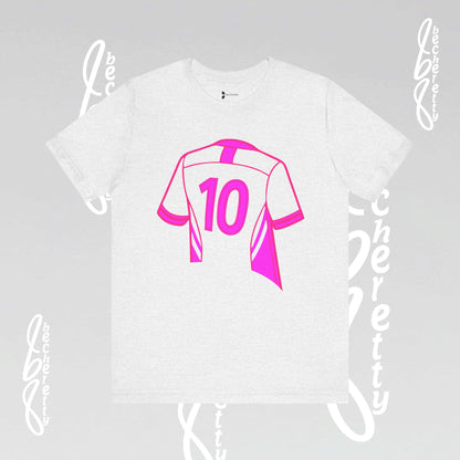Number 10 Tee - Art Minimalist Graphic Becheretty - Game day - Casual wear - Perfect gift for sports fans.